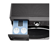 LG 10.5/7kg Washer Dryer LG Turbowash360™, Black Steel, FWV1117BTSA