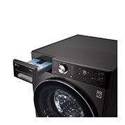 LG 10.5/7kg Washer Dryer LG Turbowash360™, Black Steel, FWV1117BTSA