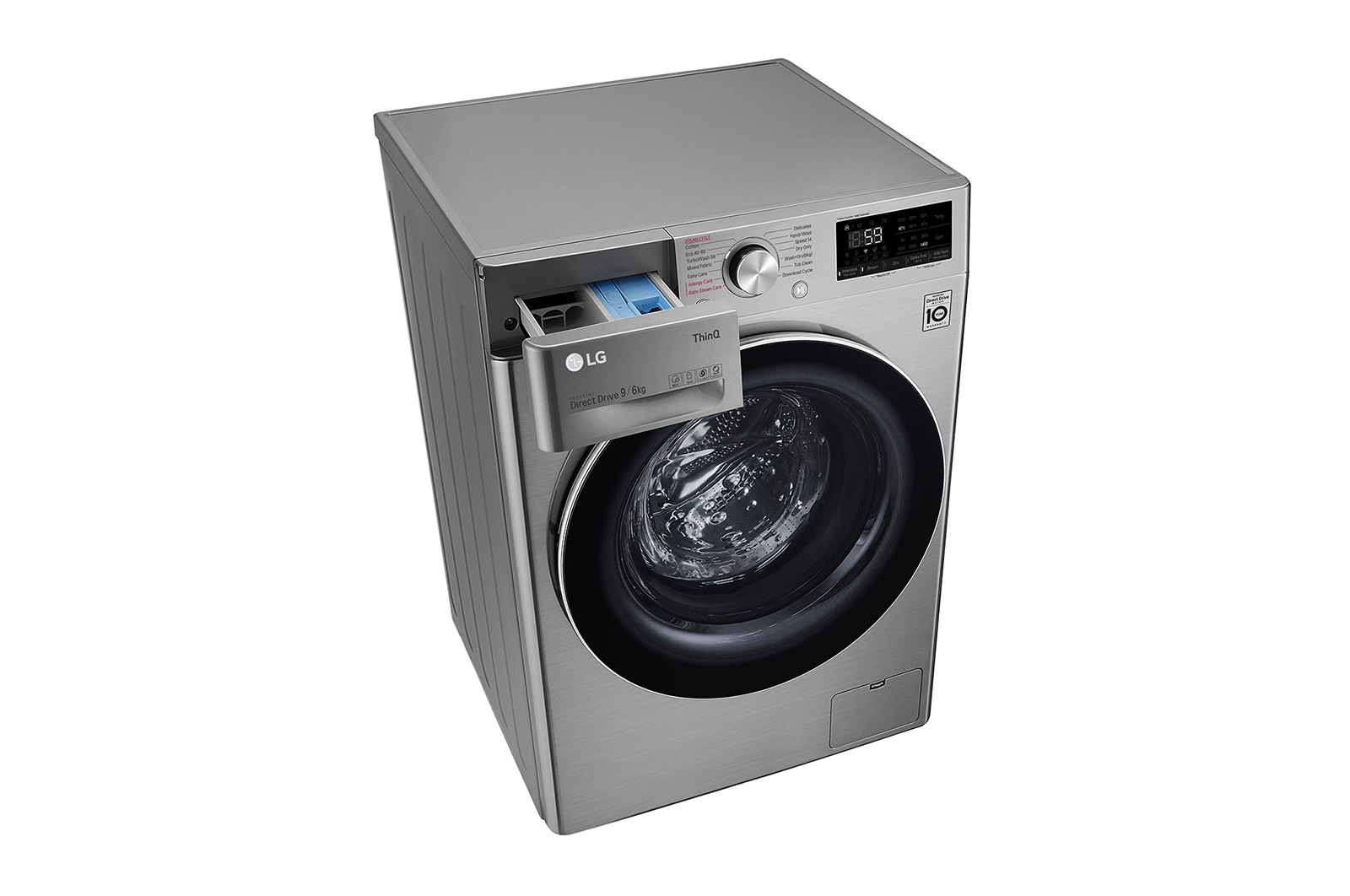 LG 9/6kg Washer Dryer LG Turbowash™, Graphite, FWV796STSE