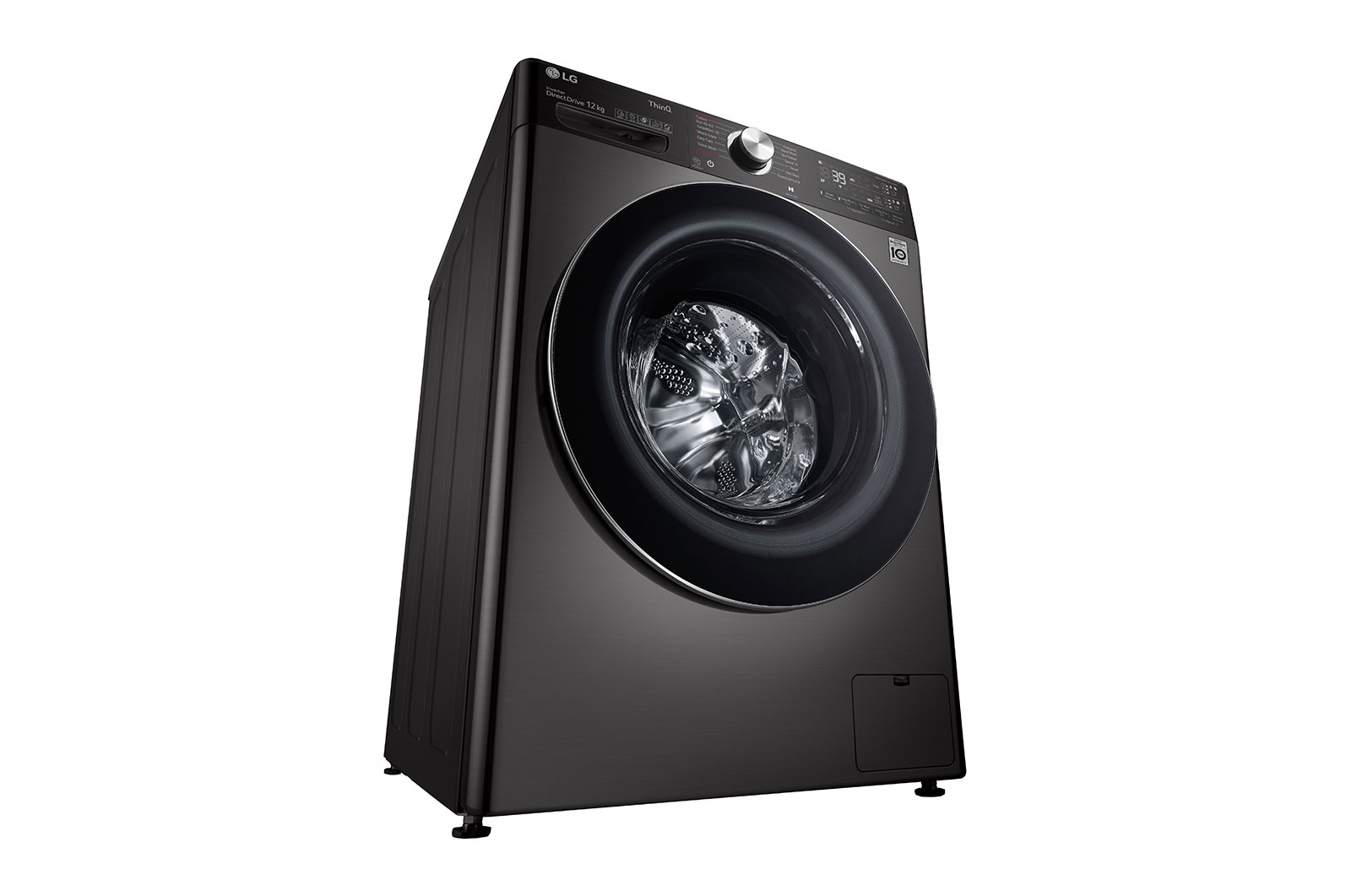 LG 12kg Washing Machine AI DD™, Black Steel, F4V1112BTSA