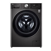 Front view of 12kg Washing Machine AI DD™, Black Steel F4V1112BTSA