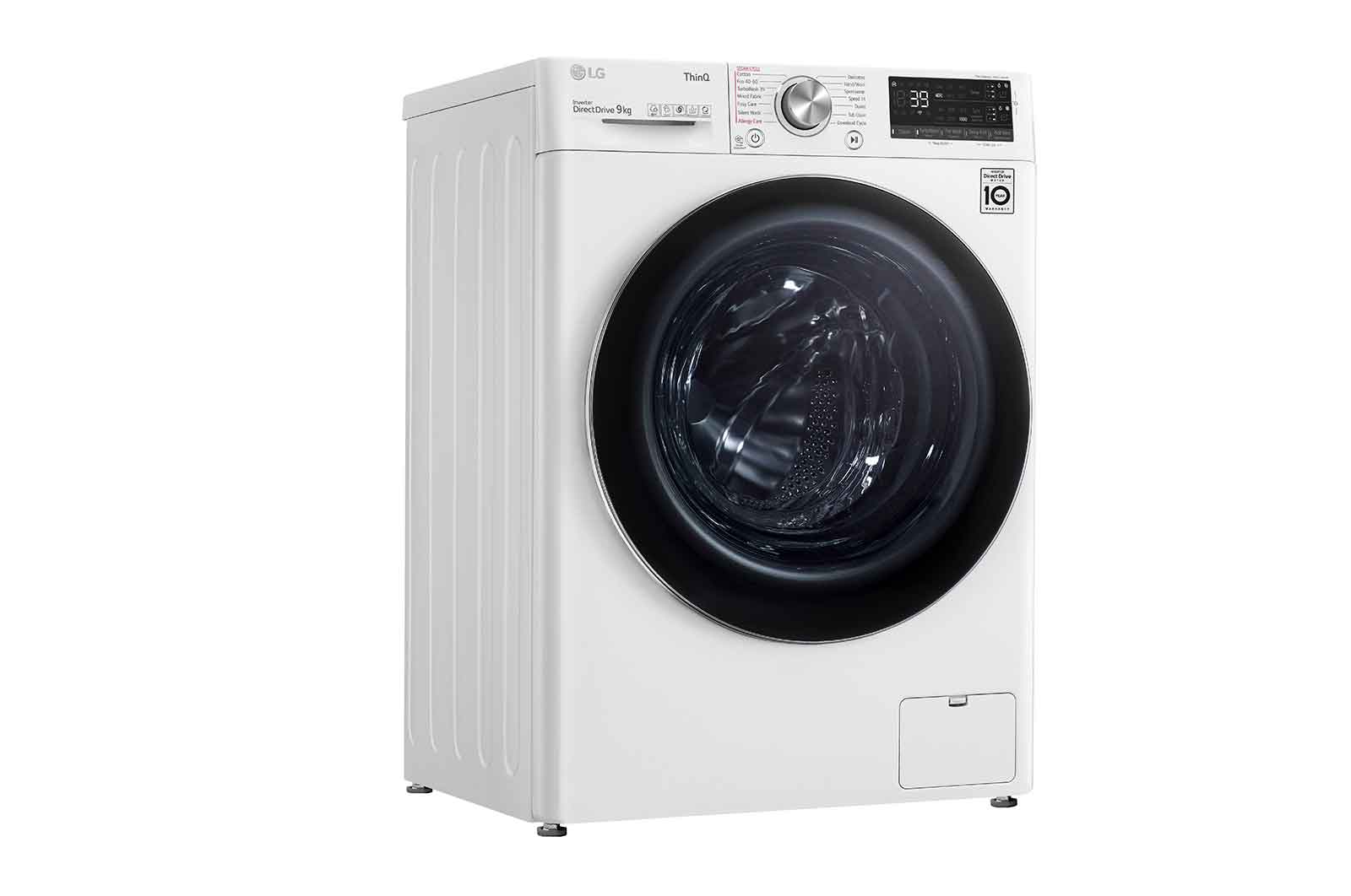 LG 9kg Washing Machine AI DD™, White, F6V909WTSA