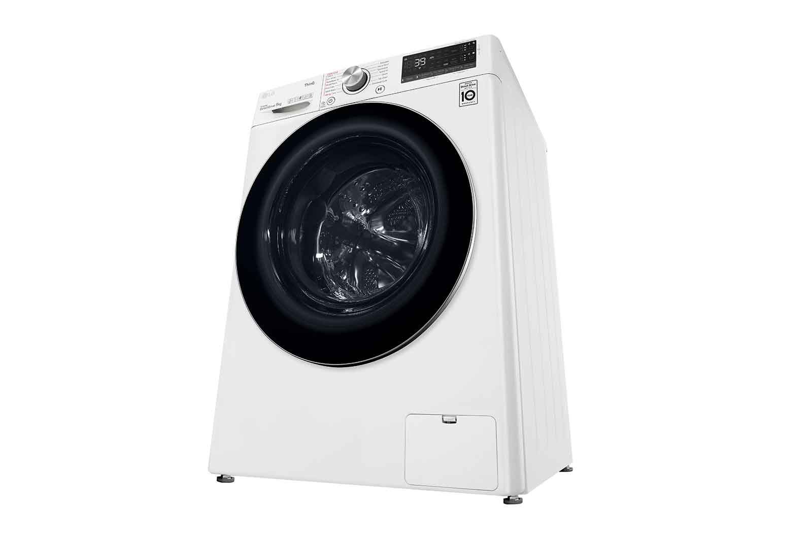 LG 9kg Washing Machine AI DD™, White, F6V909WTSA
