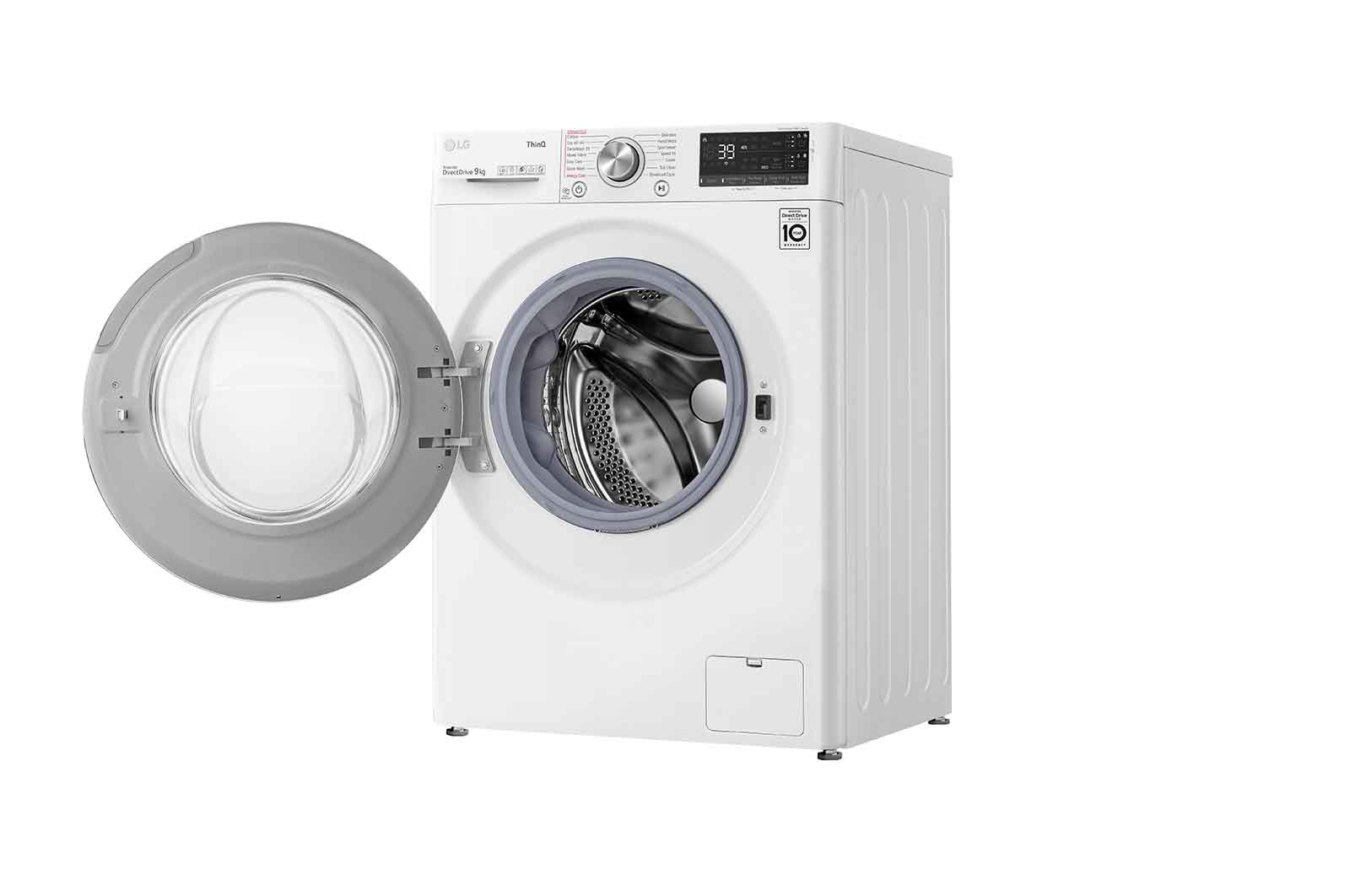 LG 9kg Washing Machine AI DD™, White, F6V909WTSA