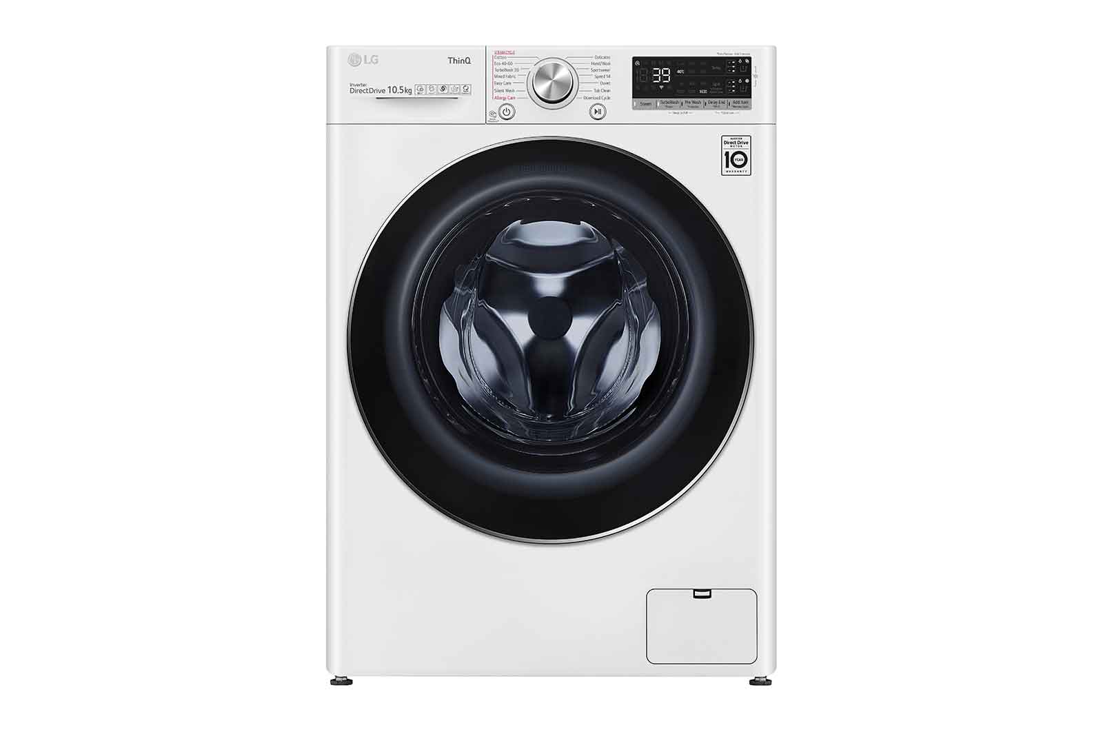 Front view of 10.5kg Washing Machine White AI DD™ F6V910WTSA
