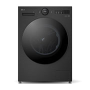 Front view of 11kg 1400 spin AI Direct Drive Washing Machine, Black F4X7011TBB