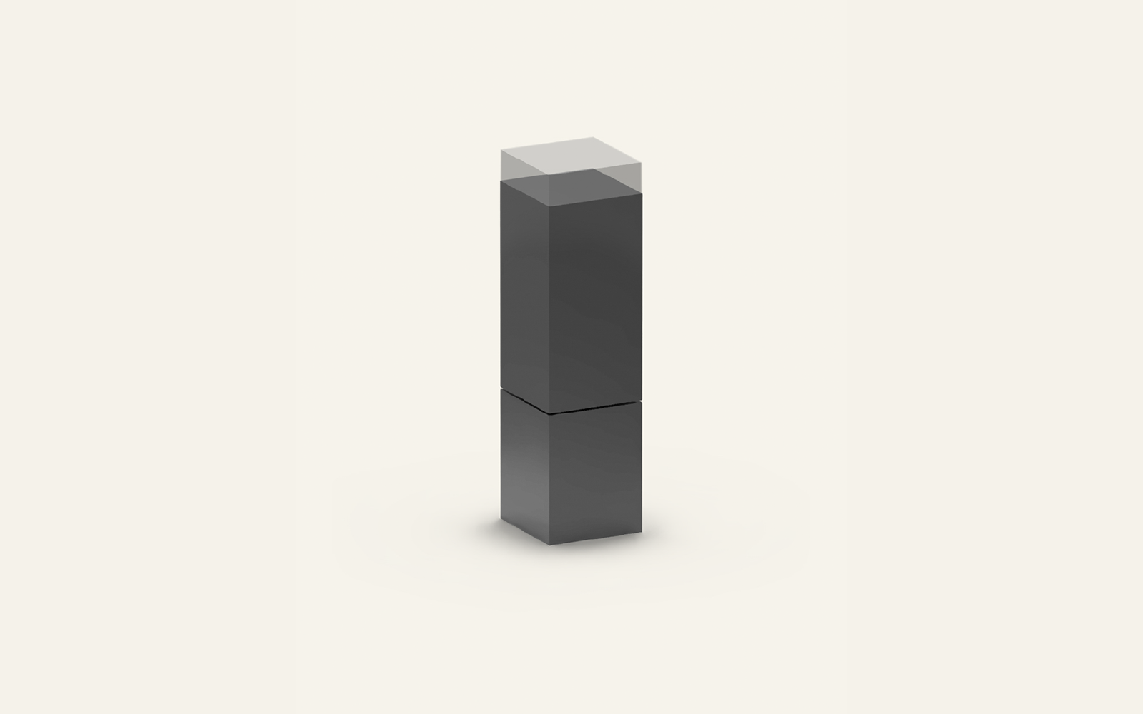A diagram showing the size of a tall fridge freezer