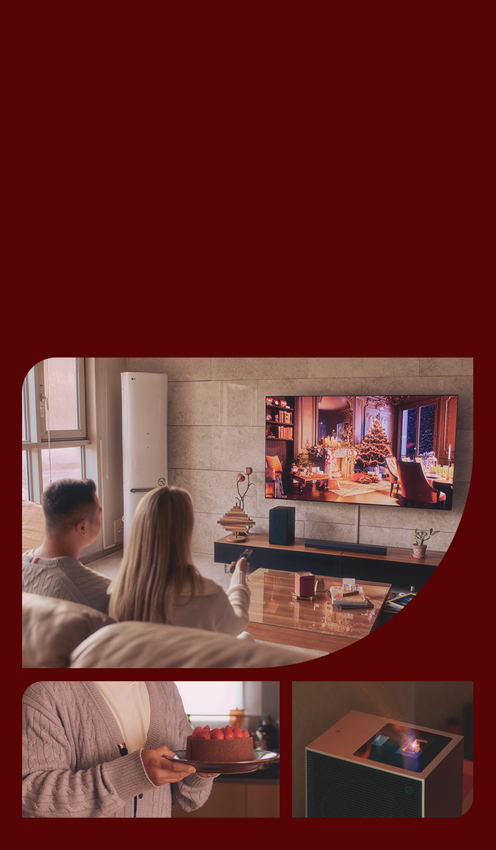 Year-end key visual with LG home appliances