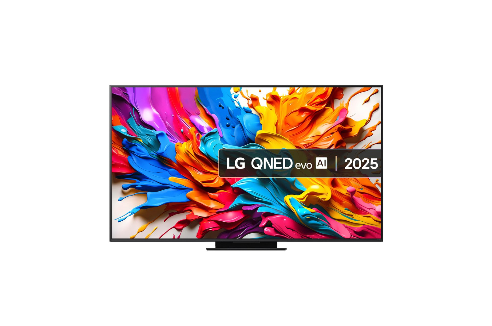 Front view of 75 Inch Class LG QNED evo AI QNED9MA Mini LED 4K Smart TV 2025 with True Wireless Video & Audio Transfer 75QNED9MA6B