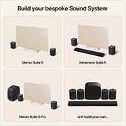 Feature card Build your bespoke sound system - this could be a setup for Cinema Suite or Stereo Suite 7 Pro or Stereo Suite 5 pro or your own design