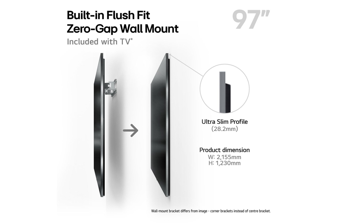 Slightly angled view of LG OLED evo AI C5 4K Smart TV.