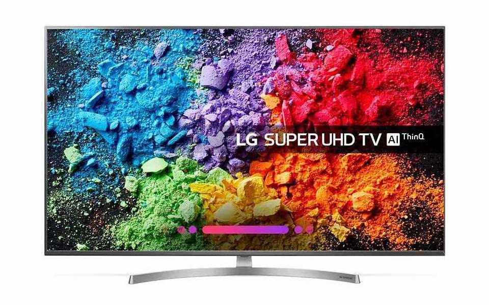 A front view of LG Super UHD TV 8100